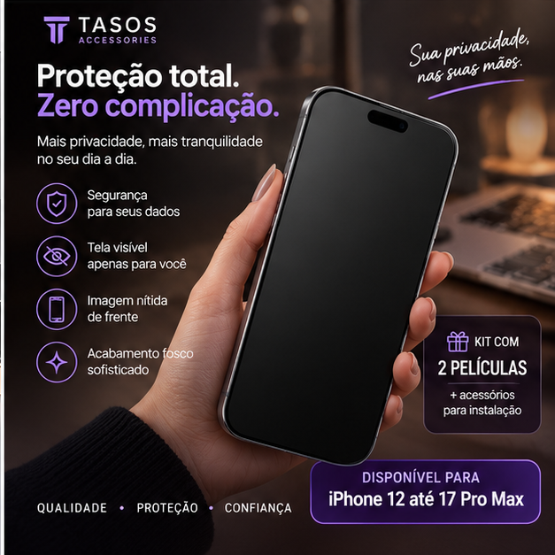 Película de Privacidade fosca em Hidrogel