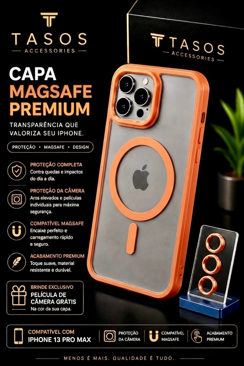 Case MagSafe Premium iPhone 13 Pro Max cores variadas