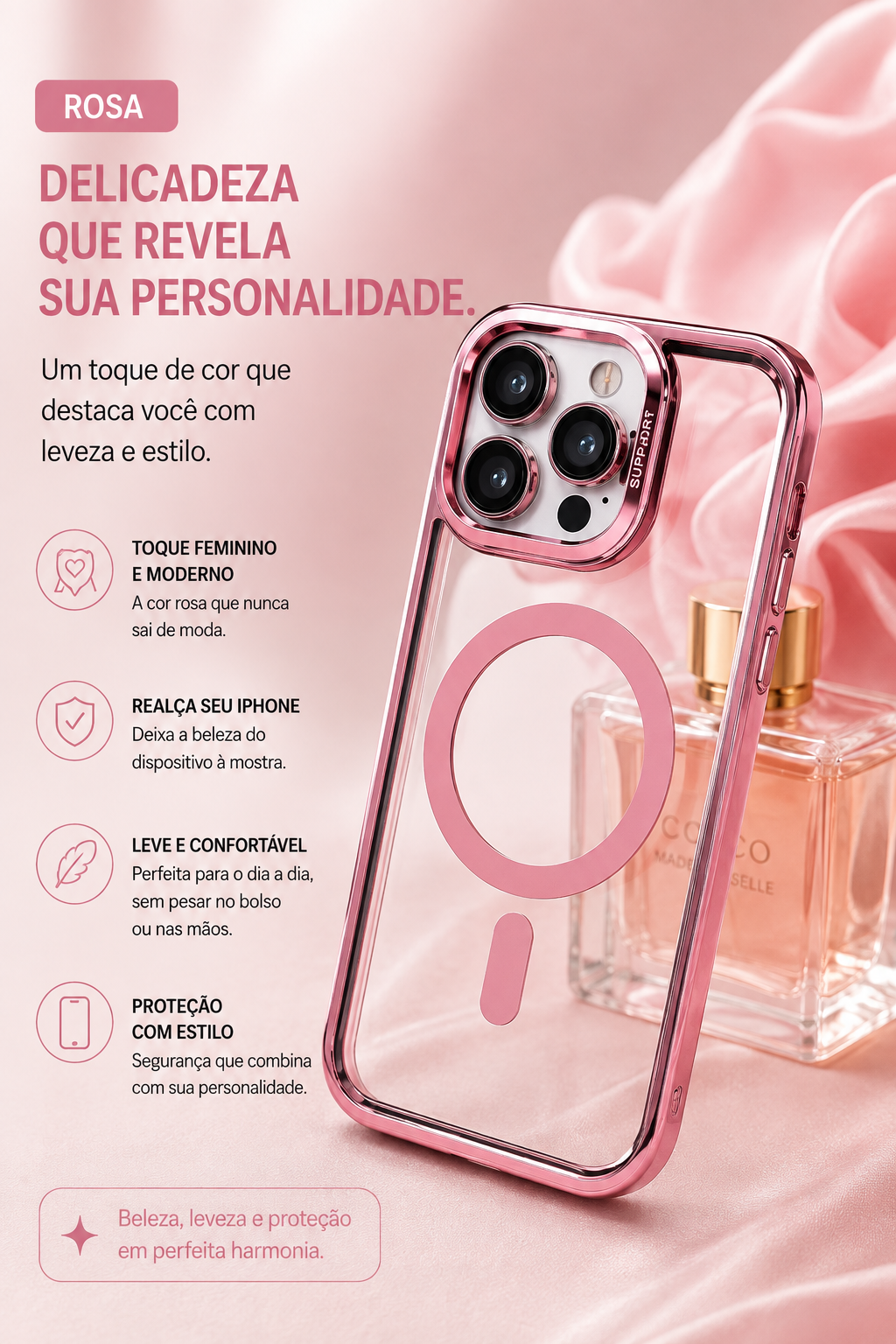 Case MagSafe Premium iPhone 13 Pro Max cores variadas