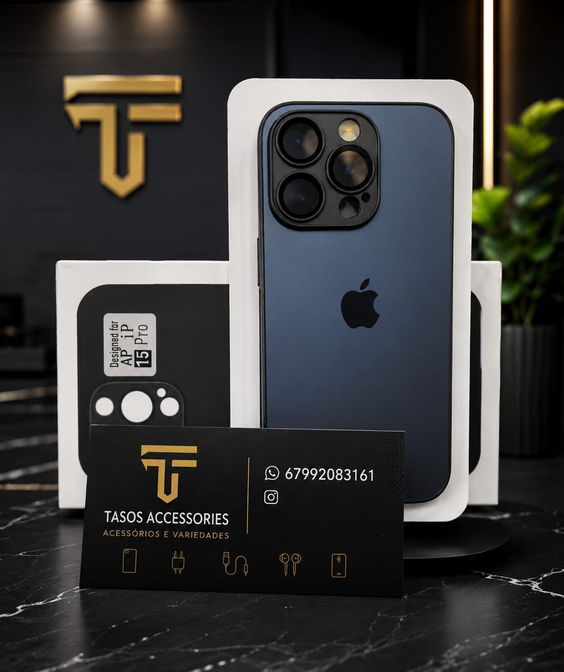Capa Premium vidro Temperado+MagSafe 17ProMax