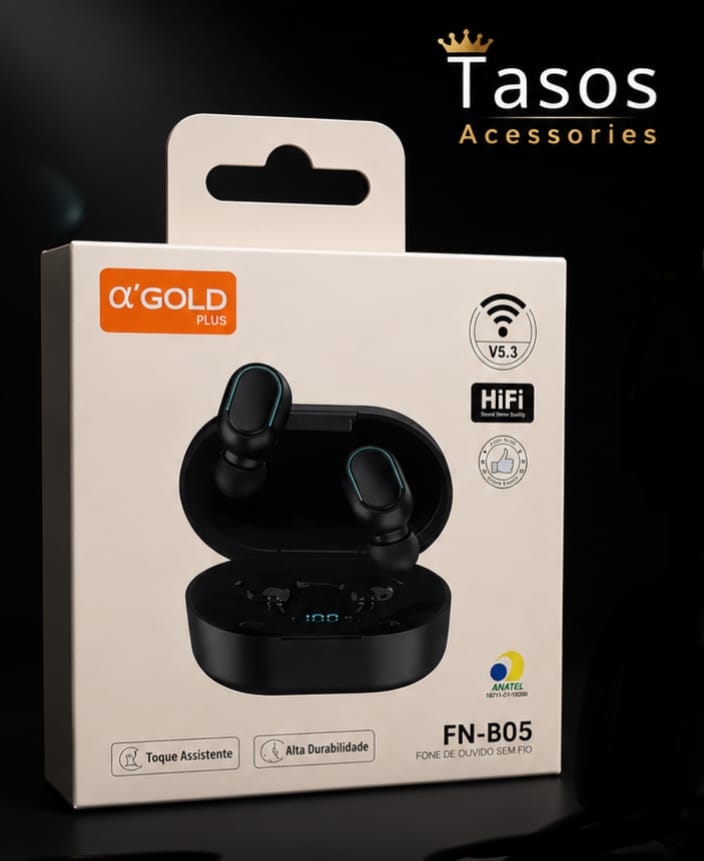 Fone de ouvido A ´Gold FN-B05 via bluetooth