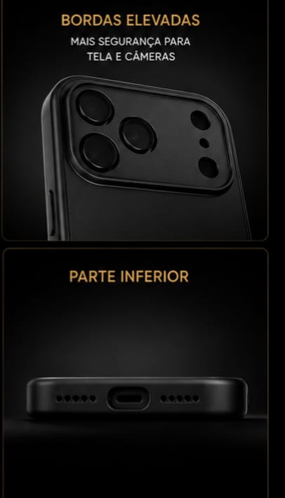 Capa Premium vidro Temperado+MagSafe 17ProMax