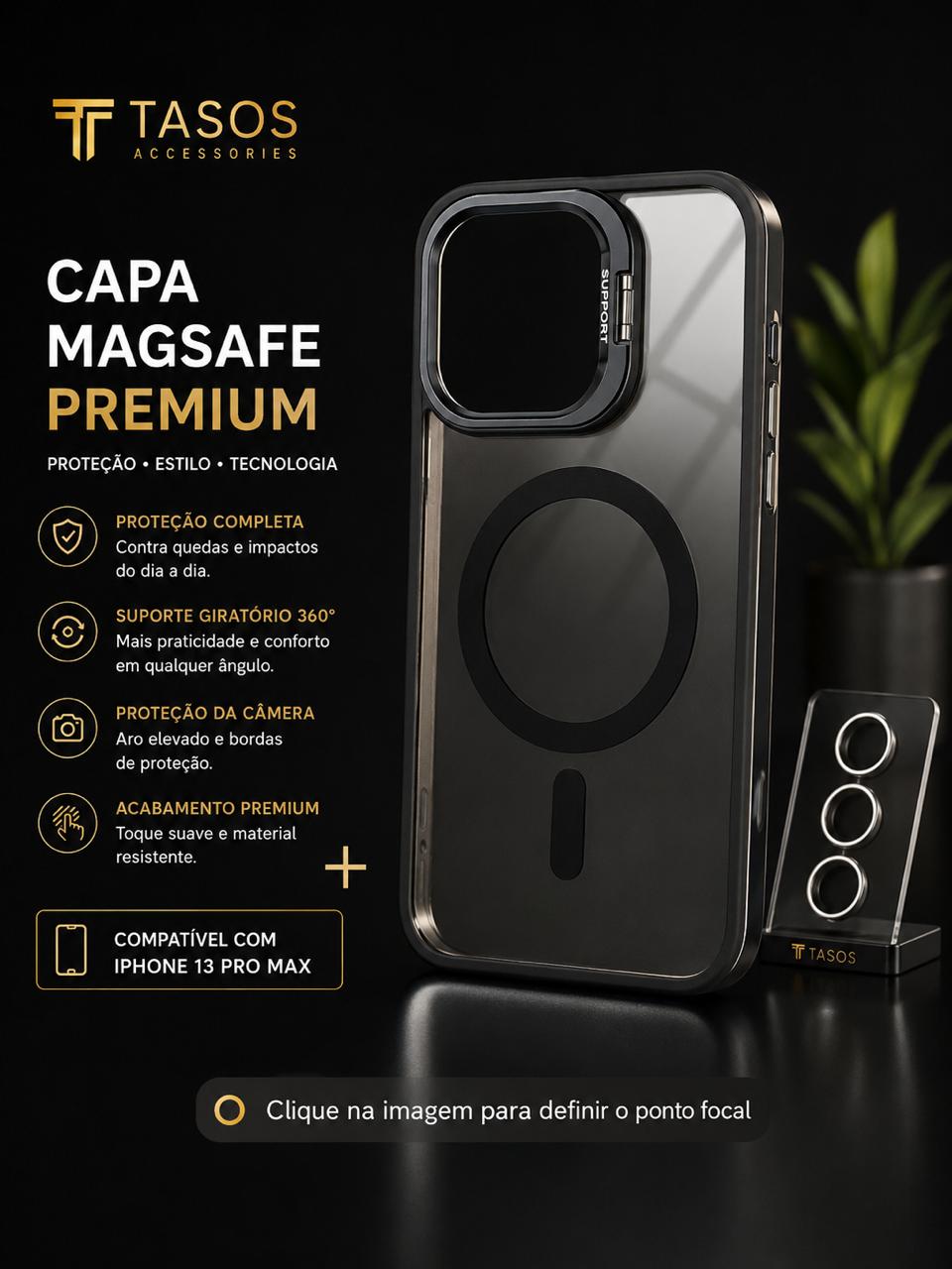 Case MagSafe Premium iPhone 13 Pro Max cores variadas